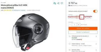 nová Helma na skútr nebo motorku vel. L - 2