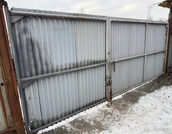 Dvoukřídlá brána / vrata / stavební plot - 2