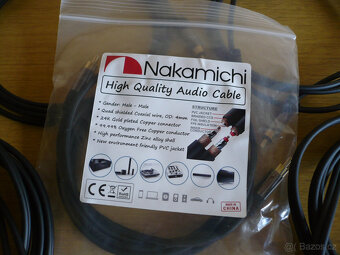 Prodám  RCA kabely Nakamichi délka 2m. - 2