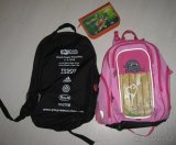 Růžová školní taška - brašna duch TOPGAL, černý batoh, penál - 2