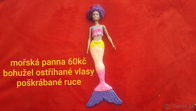 hračky mix,knizky, česací hlava, koně, kolébka... - 2