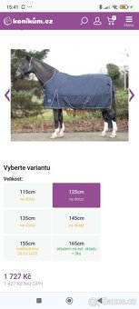 Výběhová deka highneck -Starter- 600D, s fleece 125 - 2