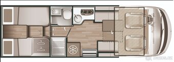 2022 160PS 3.5t FIAT DUCATO Integrované obytné auto karavan - 2