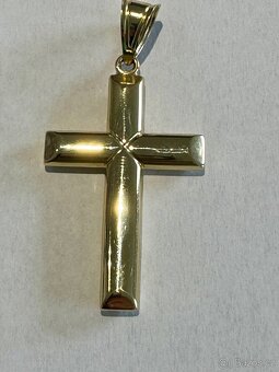 Zlatý kříž 4,0 g 6x3 cm - 2