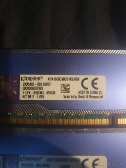 Kingston DDR3 4x Hyper Blu 16GB - 2