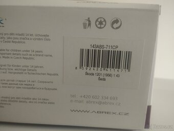 Škoda 1201 abrex šedá 1:43 - 2