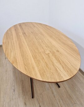 Nový jídelní stůl dub masiv 90x160 cm - 2