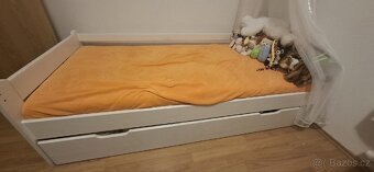 Detska postel, bila, masiv, 180x80cm - 2