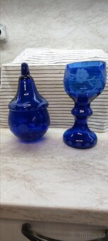 Sada kobaltové sklo Nový Bor - 2