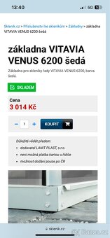 Základna pro skleník šedá - 2