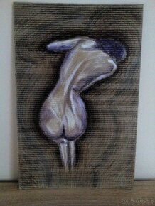 Obrázek, dívka 2, kartón - 2