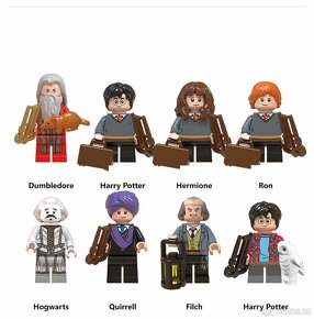 Rôzne figúrky Harry Potter (8ks) typ lego - nove - 2
