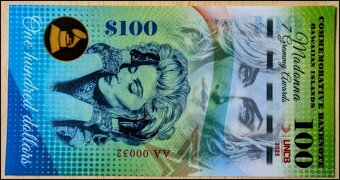 Madonna  pamětní bankovka UNC - 2