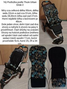 Podložka do kočárku, nové, šití na zakázku, ceny od - 2