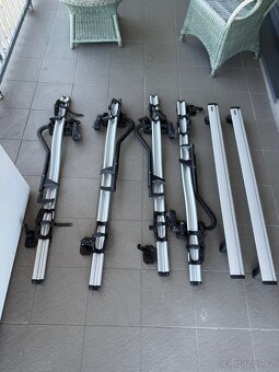 Thule střešní nosiče + 4x nosič kol – komplet sada - 2
