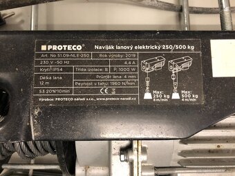 Elektrický naviják 250/500kg - 2