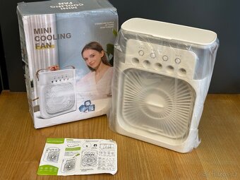 Stolní větrák ventilátor s možností chladivé vodní mlhy NOVÝ - 2