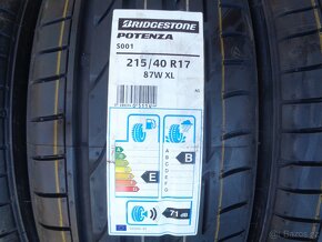 Letní pneu 215/40/17 R17 Bridgestone - Nové - 2