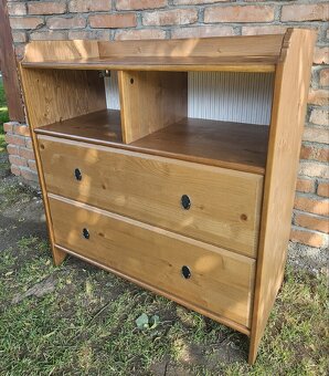 Komoda Ikea Leksvik mořidlo antik - 2