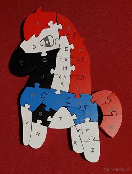 Dětské dřevěné puzzle - koník - 2