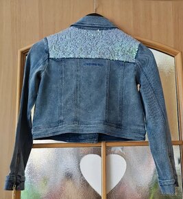 Dívčí riflová bunda vel. 152 - 2