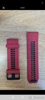 Fenix 8, 6x, 7x, tah, řemínek, pásek 26mm červeno/černý - 2