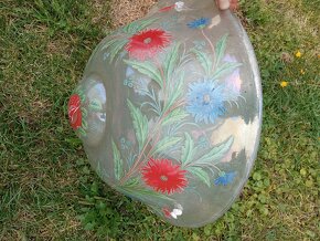 Starý malovaný lustr / svitidlo - 2