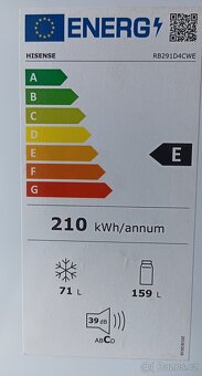 Lednička Hisense s mrazákem - 2