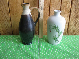 Retro keramika,džbány na pivo, vhodná na chalupu,váza modrá - 2