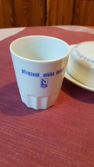 Retro máslenka a pohárek - 2