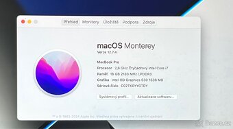 MacBook Pro 15” 2016/16GB RAM/Intel i7/1TB SSD/ Záruka - 2