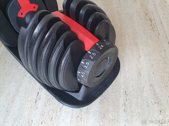 Nastavitelné činky 2x24kg - NOVÉ, záruka - 2