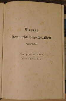 Meyers Konversations-Lexikon 5. vydání - 2