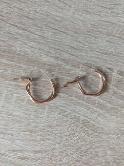 Náušnice kruhy Rose Gold - 2