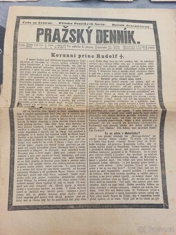 Staré tiskoviny k událostem - 2