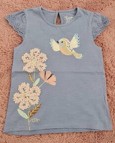 4 dívčí trička C&A, dopodopo girls vel. 122 - 2