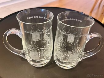 Půllitry z broušeného skla - 2
