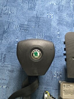 Sada airbag Škoda fabia 2 , 5J předfacelift - 2