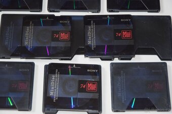 MD minidisc SONY 74min., s obaly, sada 9ks - 2