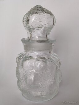 Retro dóza Pavel Pánek, lisované sklo, ČSSR, pošta 79.- - 2