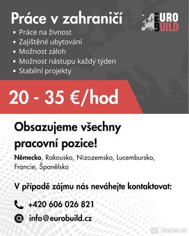 PRÁCE V NĚMECKU - PRÁCE NĚMECKO - 2026 - 2