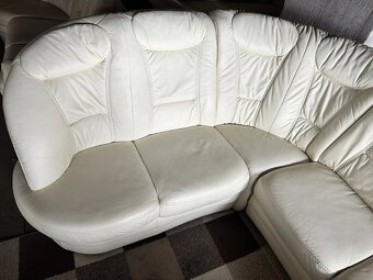 Luxusní rohová kožená sedací souprava, 2752 - 2