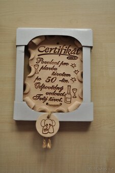 keramický certifikát k padesátinám - 2