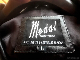 Kožené sako, pánské, pravá kůže, černá - 2