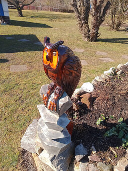 Dřevěné sochy -Sova - 2