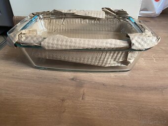 Skleněný pekáč s víkem – 3,2 l + víko 2,3 l - 2