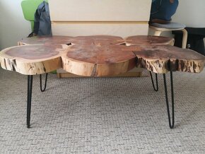 Krásný dreveny konferencni stůl sheesam 107x 70 cm - 2