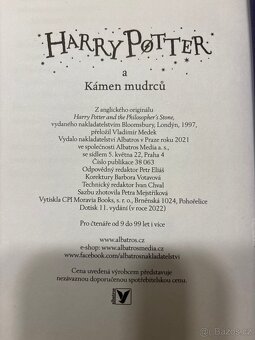 Harry Potter a kámen mudrců - stav nové knihy - 2