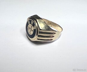 Zlatý prsten BMW 5,9g,zlato 585/1000(14kt) - 2