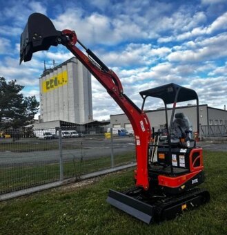 minibagr, pásový bagr, motor Kubota, 3 lžíce zdarma - 2